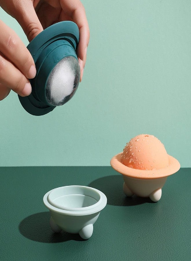 we3 Silicone Ice Ball Maker Mold 1 Piece (Orange) - Image 4